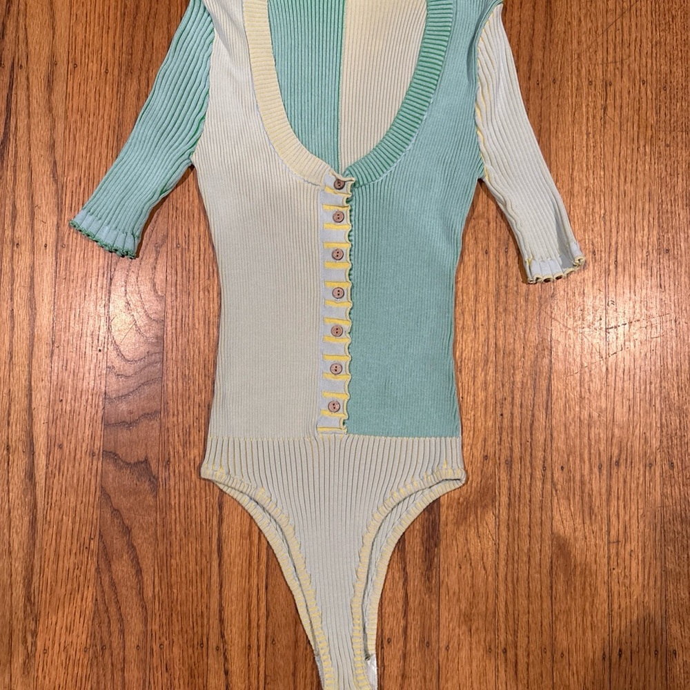 Intimately Free People Wannabe Swit Ribbed‎ Bodysuit XS